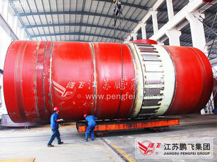 16m domestic Waste Treatment 80 tons Per Hour Rotary Kiln System