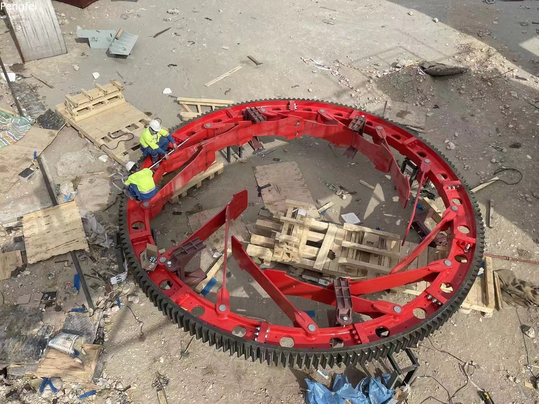 girth gear spares parts of rotary kiln in different production line