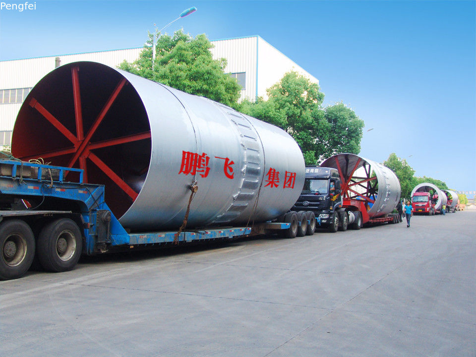 4 Supports 60TPH Cement Rotary Kiln Dryer For Copper Mining
