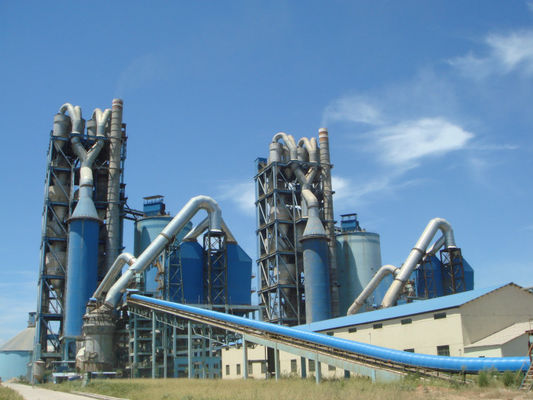 Limestone Clay 500TPD Dry Process Rotary Kiln Cement Plant